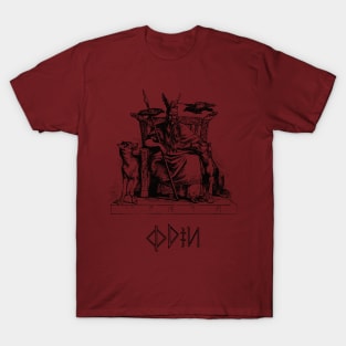 Allfather Odin on his Throne T-Shirt